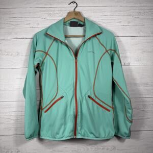 Merrell Select Regulate Lightweight Zip Jacket Womens Size Small Teal Orange